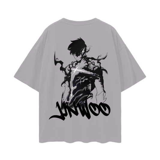 Sung Jin-woo Graffiti Streetwear Shirt Grey - AY-Line Anime