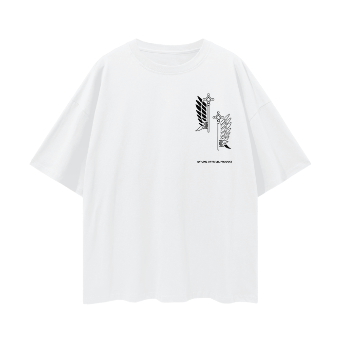 Survey Corps Streetwear Shirt White - AY-Line Anime