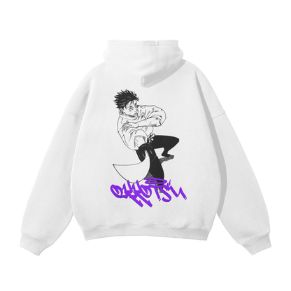 Yuta Graffiti Streetwear Hoodie White - AY-Line Anime