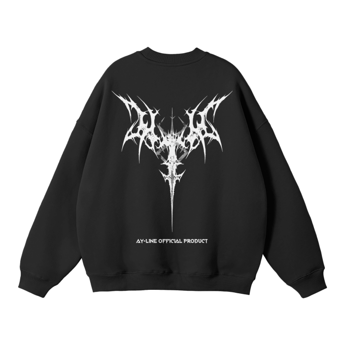 Brand of Sacrifice 2.0 Streetwear Sweatshirt Black - AY-Line Anime