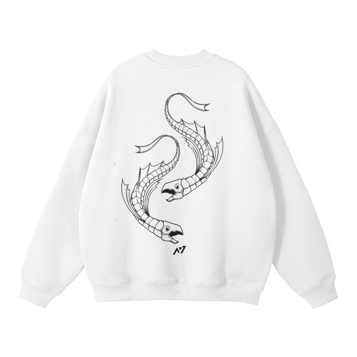 Chrollo Fish Streetwear Sweatshirt White - AY-Line Anime