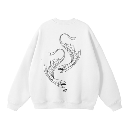 Chrollo Fish Streetwear Sweatshirt White - AY-Line Anime