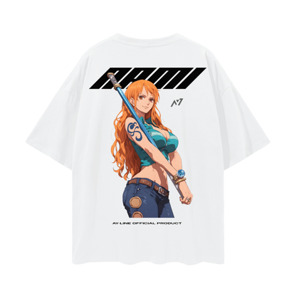 Nami Y2K Streetwear Shirt White - AY-Line Anime