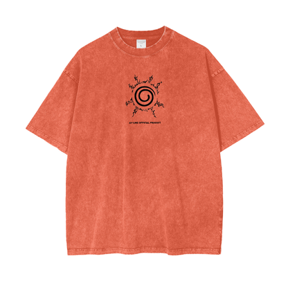 Naruto Streetwear Shirt Orange Washed - AY-Line Anime