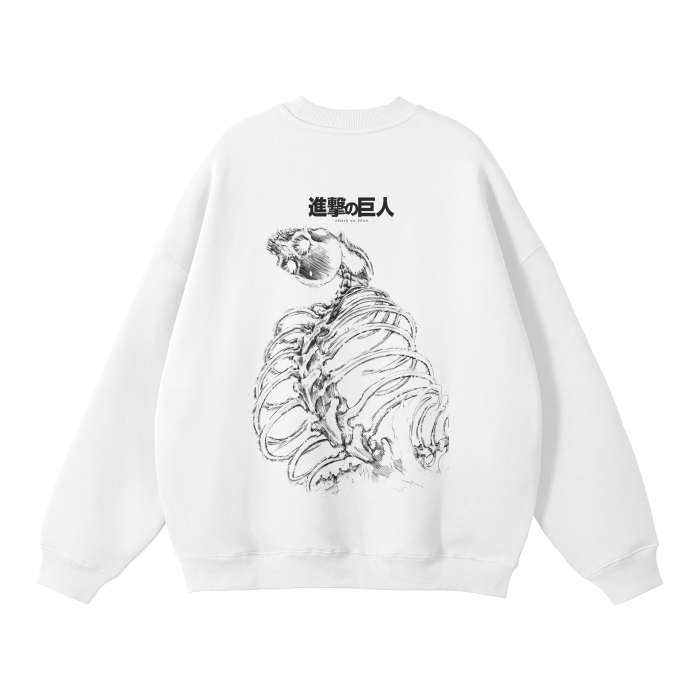 The Rumbling Streetwear Sweatshirt White - AY-Line Anime