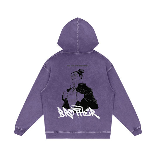 Todo Streetwear Hoodie Purple Washed - AY-Line Anime