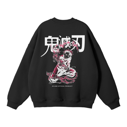 Tanjiro Streetwear Sweatshirt Black - AY-Line Anime