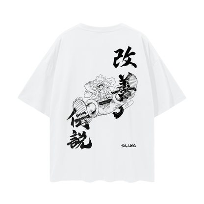 Luffy Gear 5 Streetwear Shirt White - AY-Line Anime