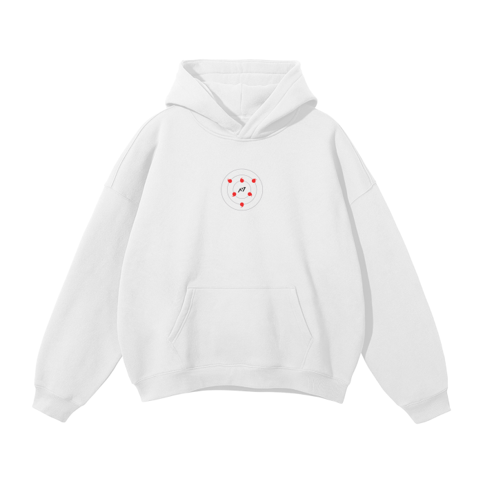 Eye of the Moon Streetwear Hoodie White - AY-Line Anime