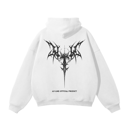 Brand of Sacrifice 2.0 Streetwear Hoodie White - AY-Line Anime