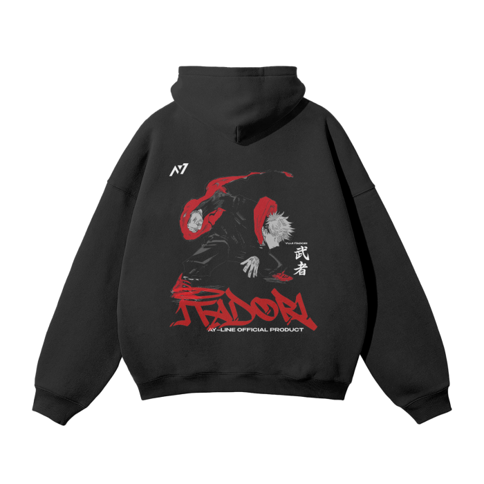 Black Flash Streetwear Hoodie - AY-Line Anime