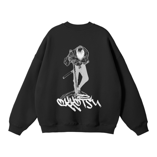 Yuta Graffiti Streetwear Sweatshirt Black - AY-Line Anime