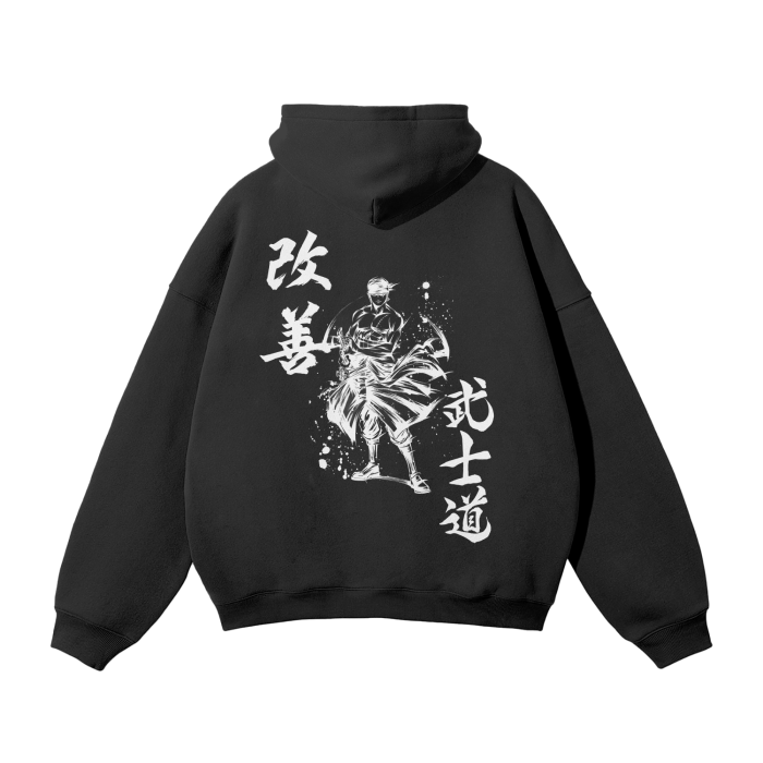 Zoro Graffiti Streetwear Hoodie Black - AY-Line Anime