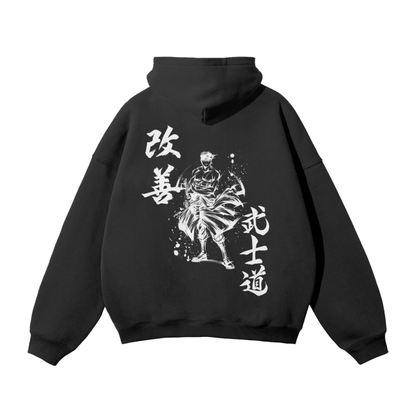 Zoro Graffiti Streetwear Hoodie Black - AY-Line Anime