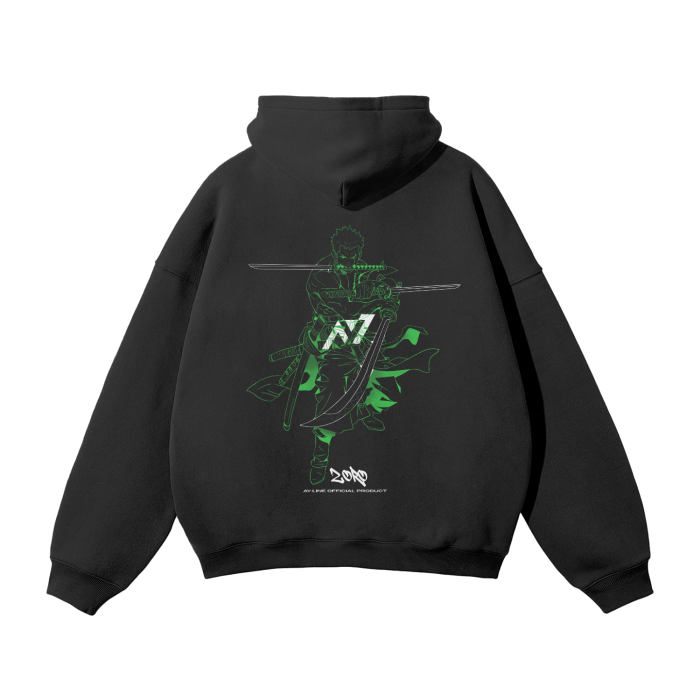 Zoro Neon Streetwear Hoodie - AY-Line Anime