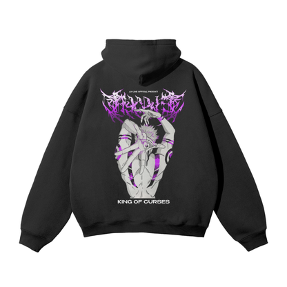 King Of Curses Streetwear Hoodie Black - AY-Line Anime