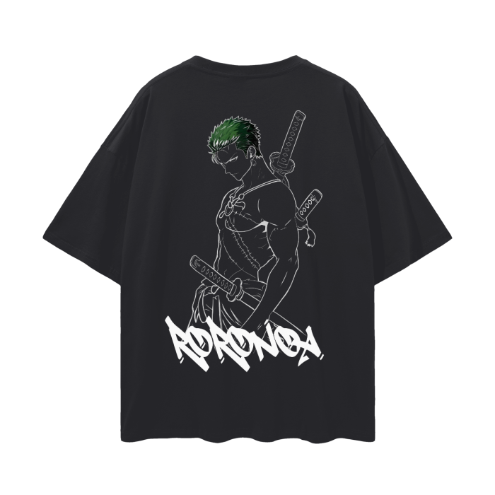 Zoro Graffiti Streetwear Shirt Black - AY-Line Anime