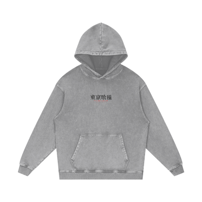 Tokyo Ghoul Centipede Streetwear Hoodie Grey Washed - AY-Line Anime