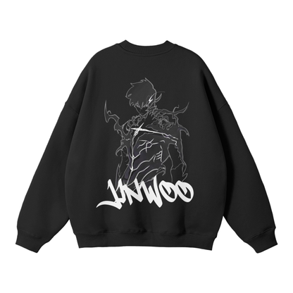 Jin-woo Graffiti Streetwear Sweatshirt Black - AY-Line Anime