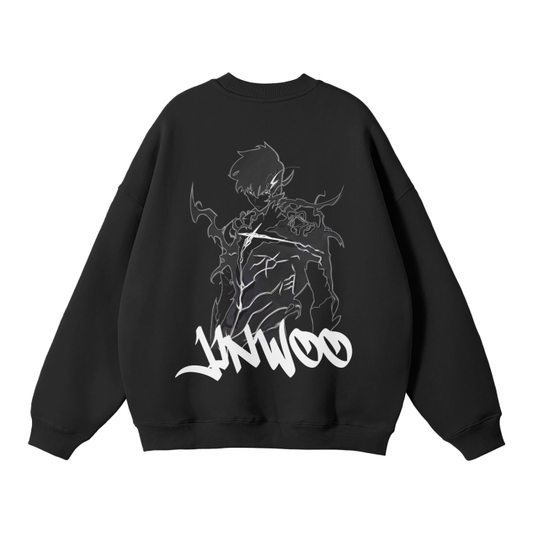 Jin-woo Graffiti Streetwear Sweatshirt Black - AY-Line Anime