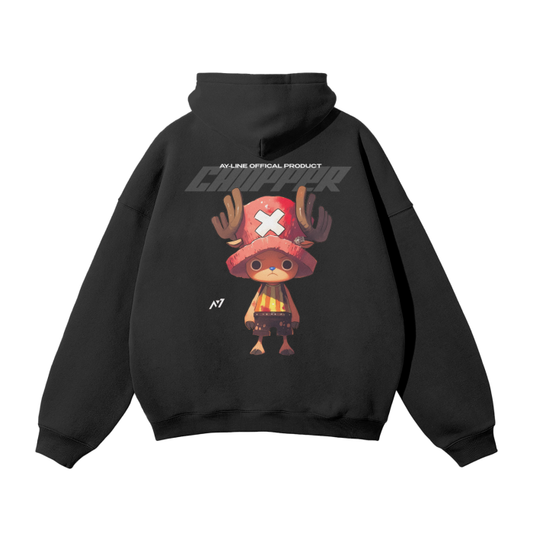 Chopper Y2K Streetwear Hoodie Black - AY-Line Anime