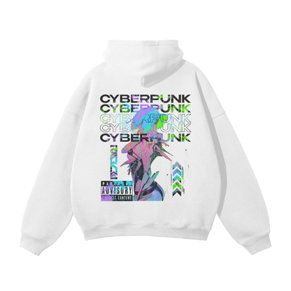 Lucy Cyberpunk Streetwear Hoodie White - AY-Line Anime