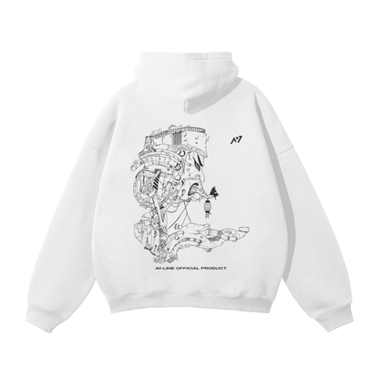 Pain Streetwear Hoodie White - AY-Line Anime