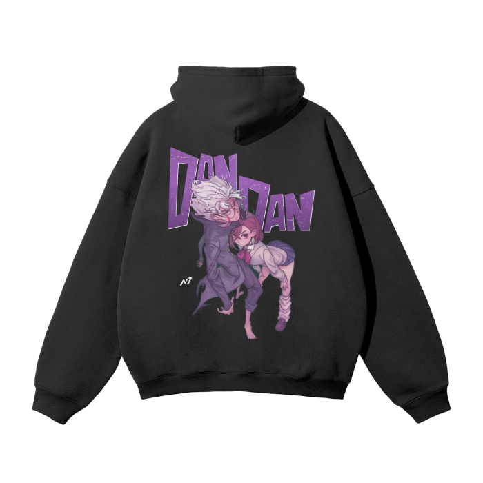 Violet Vortex Streetwear Hoodie Black - AY-Line Anime