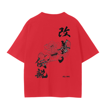 Luffy Gear 5 Streetwear Shirt Red - AY-Line Anime