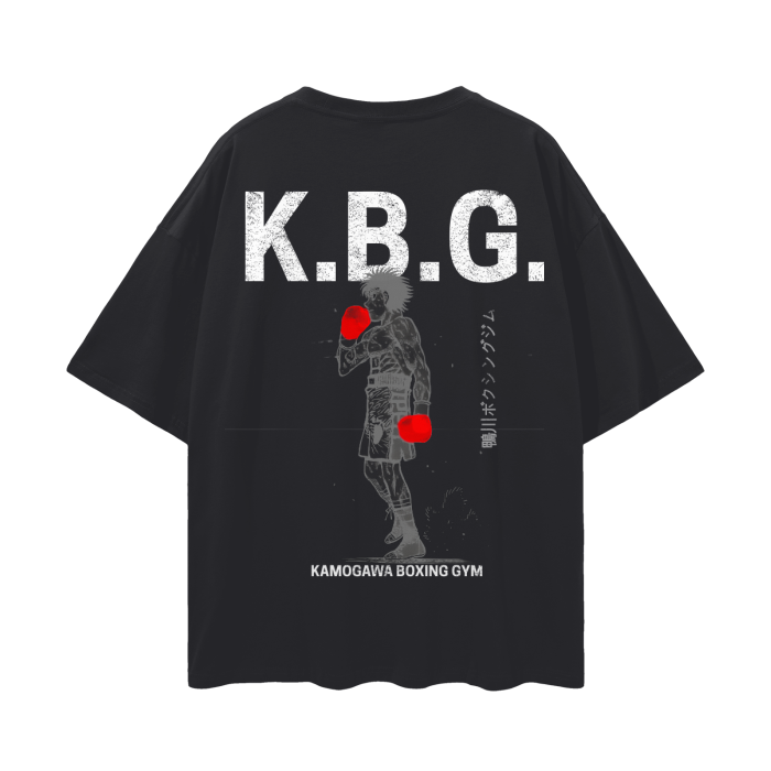 Hajime no Ippo K.B.G. Streetwear Shirt Black - AY-Line Anime