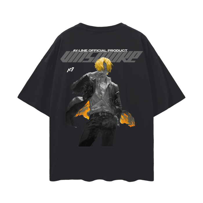 Sanji Y2K Streetwear Shirt Black - AY-Line Anime