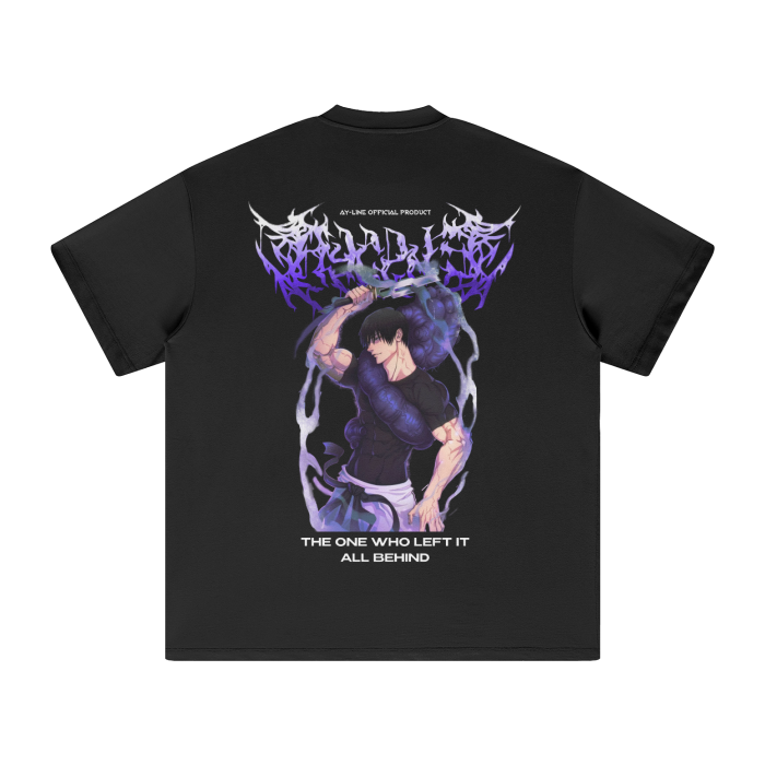 The One Who Left It All Behind Streetwear Shirt Black Heavy - AY-Line Anime