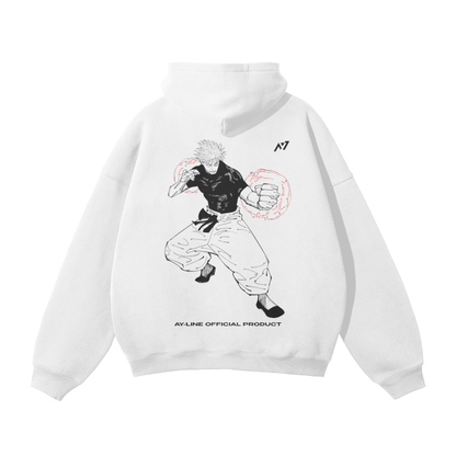 The Strongest Streetwear Hoodie White - AY-Line Anime