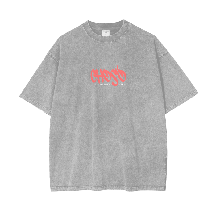 Choso Graffiti Streetwear Shirt Grey Washed - AY-Line Anime