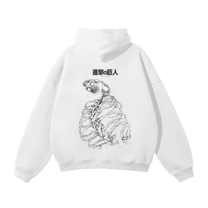 The Rumbling Streetwear Hoodie White - AY-Line Anime