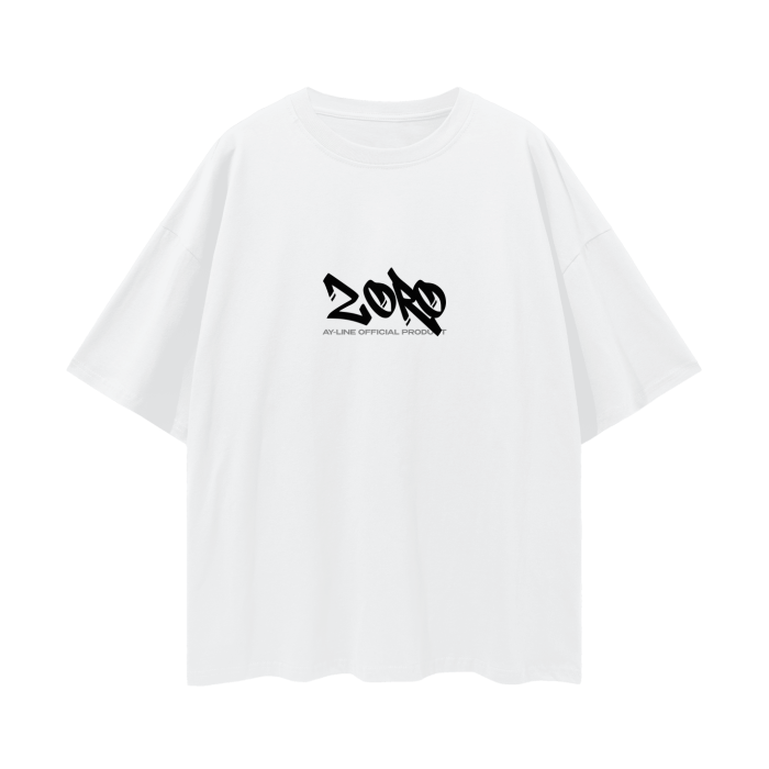 Zoro Graffiti Streetwear Shirt White - AY-Line Anime