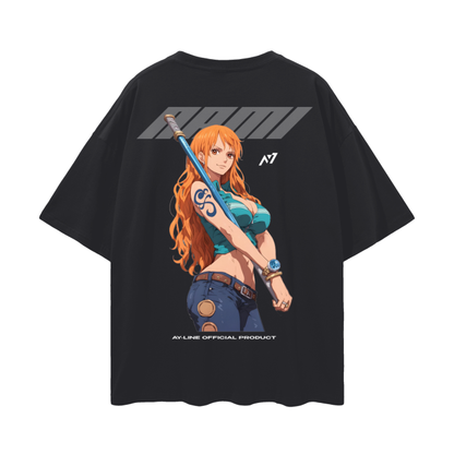 Nami Y2K Streetwear Shirt Black - AY-Line Anime