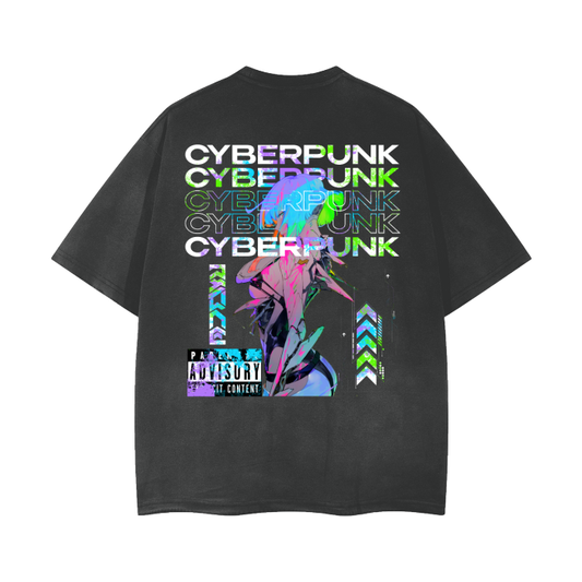 Lucy Cyberpunk Streetwear Shirt Washed - AY-Line Anime