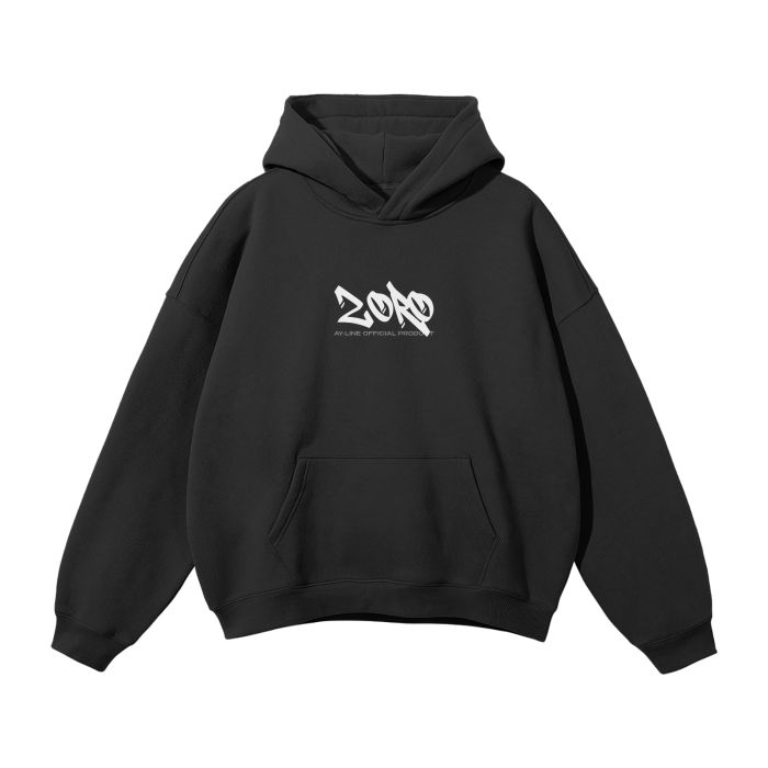 Zoro Graffiti Streetwear Hoodie Black - AY-Line Anime