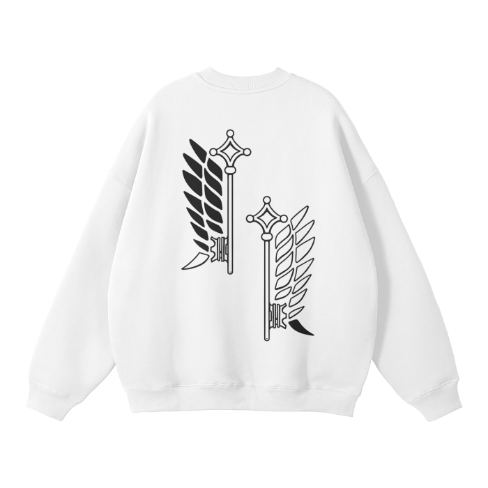 Survey Corps Streetwear Sweatshirt White - AY-Line Anime