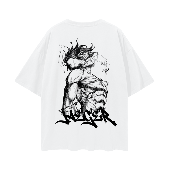 Eren Graffiti Streetwear Shirt White - AY-Line Anime