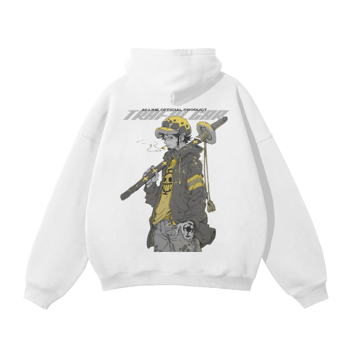 Law Y2K Streetwear Hoodie White - AY-Line Anime