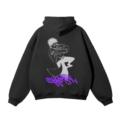 Yuta Graffiti Streetwear Hoodie Black - AY-Line Anime