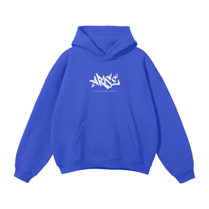 God Statue Streetwear Hoodie Blue - AY-Line Anime