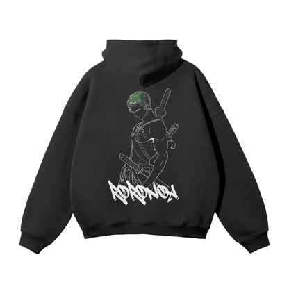 Zoro Graffiti Streetwear Hoodie Black - AY-Line Anime