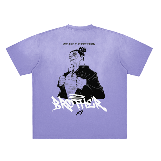 Todo Streetwear Shirt Purple Washed Heavy Weight - AY-Line Anime