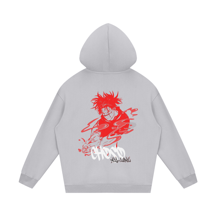 Choso Graffiti Streetwear Hoodie Grey - AY-Line Anime