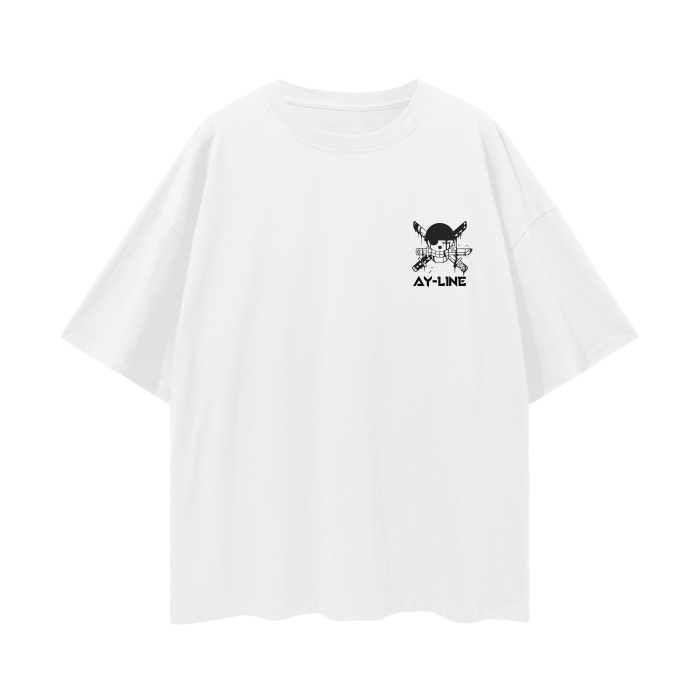 Zoro Graffiti Streetwear Shirt White - AY-Line Anime