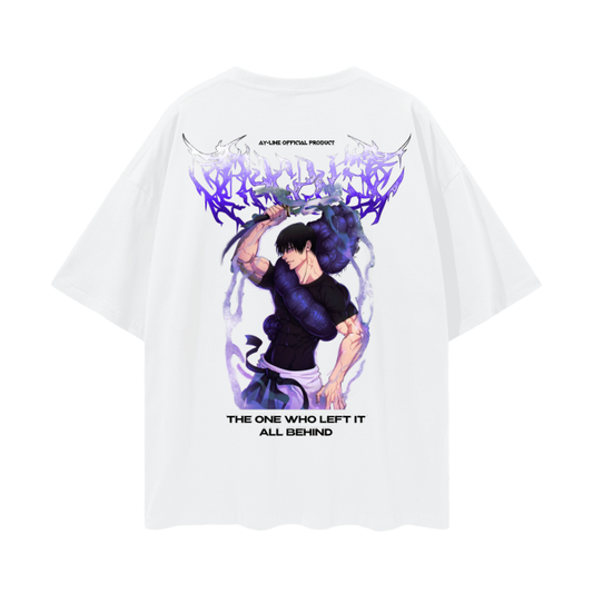 The One Who Left It All Behind Streetwear Shirt White - AY-Line Anime