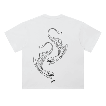 Chrollo Fish Streetwear Shirt White Heavy Weight - AY-Line Anime